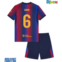 Barcelona Paez Gavi #6 Domaci Dres za djecu 2026-27 Kratak Rukav (+ Kratke hlače)